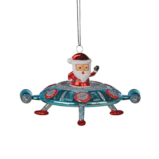 Christmas Decoration- Spaceship Santa 11cm