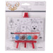 Christmas Paint Your Own Canvas Set W/Easel 2 Asstd