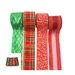 Christmas Red Green Ribbons 6.3cmx5M 4 Asstd