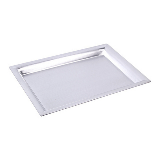 Christmas Silver Melamine Tray 41X29Cm