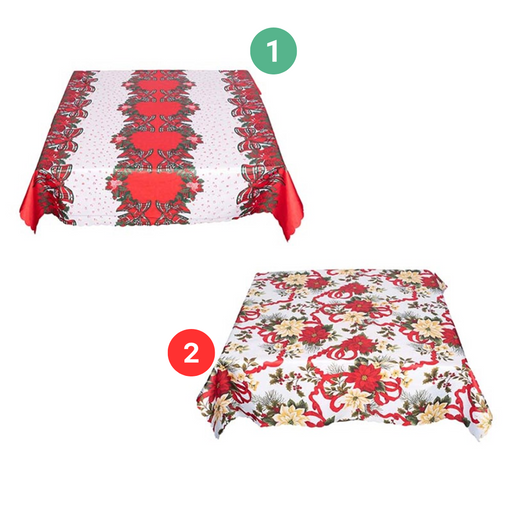 Christmas Tablecloths 150X180Cm 2 Asstd