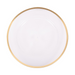 Clear Melamine Charger Plate W/Champagne Rim 33cm