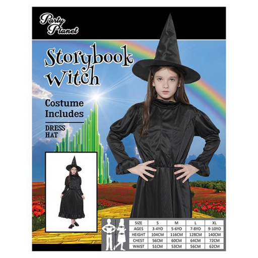 Costume Storybook Witch Large 7-8 yrs old