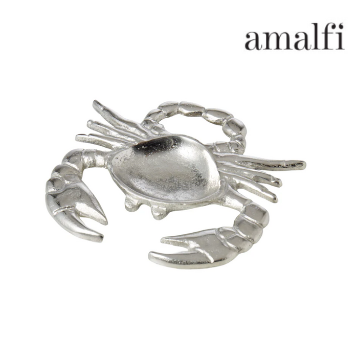 Crab Trinket Dish 20x17x2.5cm Silver