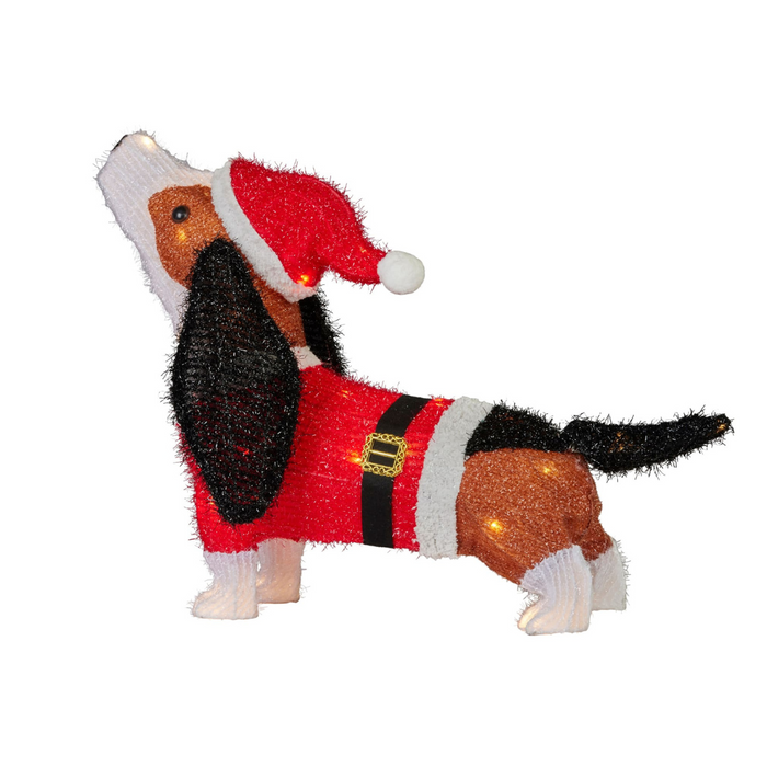 Dachshund Christmas Dog with Lights- Indoor/Outdoor 67cmL