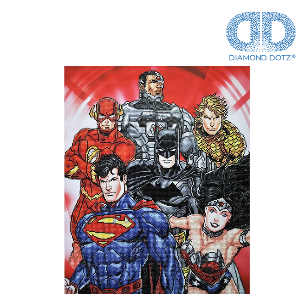 Diamond Dotz Justice League Fearsome Four Diamond Painting Kit | Michaels