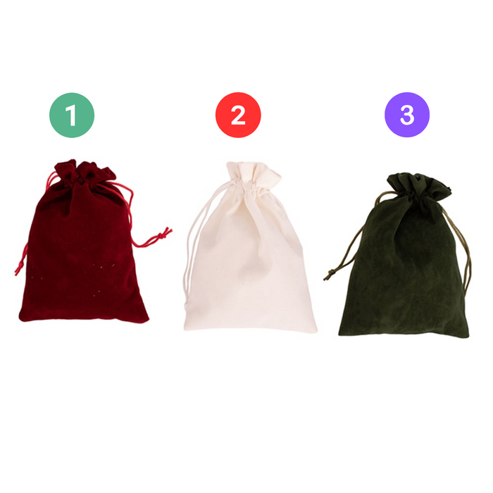 Drawstring Gift Bag 13x18cm 2pk 3 Asstd  