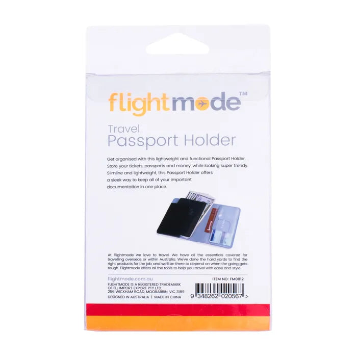 Flightmode PVC Passport Holder