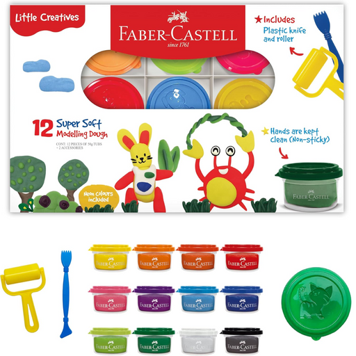 Faber Castell Little Creatives Super Soft Modelling Dough 50g