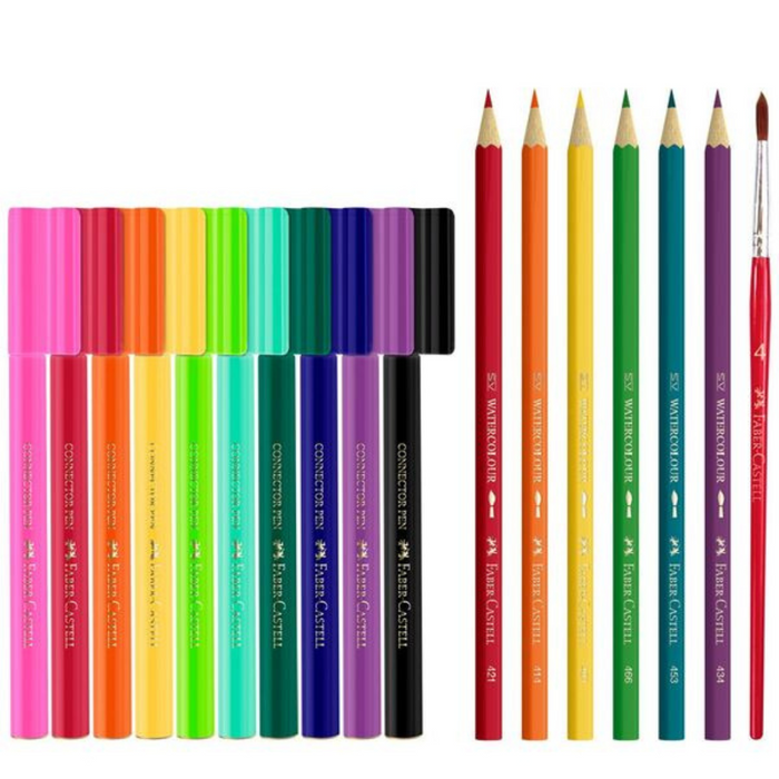 Faber Castell pencils + Pens Good Vibes Inspiration Set of 17