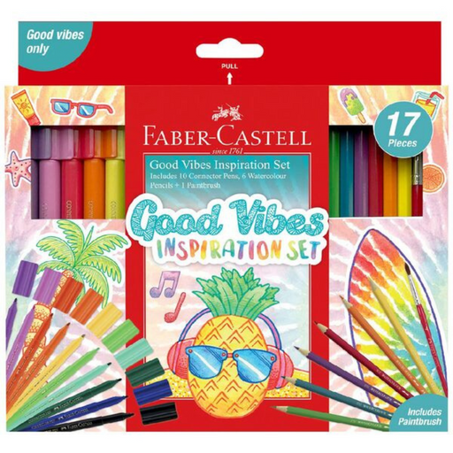 Faber Castell pencils + Pens Good Vibes Inspiration Set of 17