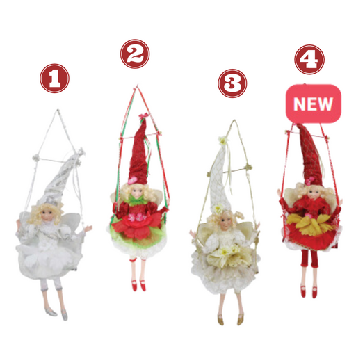 Fairy On Swing 66Cm Asst