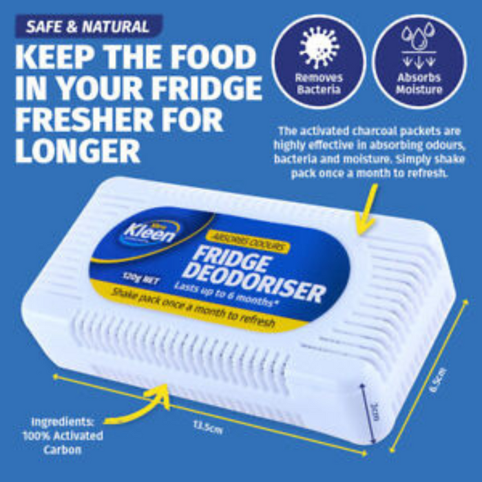 Fridge Fresh Odour Deodoriser Large 13.2cm x 6.8cm x 3.1cm 120g