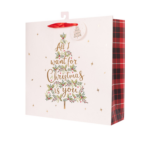 All I Want For Christmas Is You Gift Bag Large 25X25X10Cm