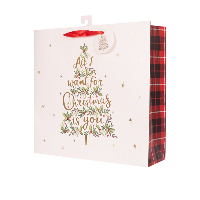 All I Want For Christmas Is You Gift Bag Large 25X25X10Cm