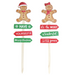 Gingerbread Yard Stake MDF 75cm 2 Asstd