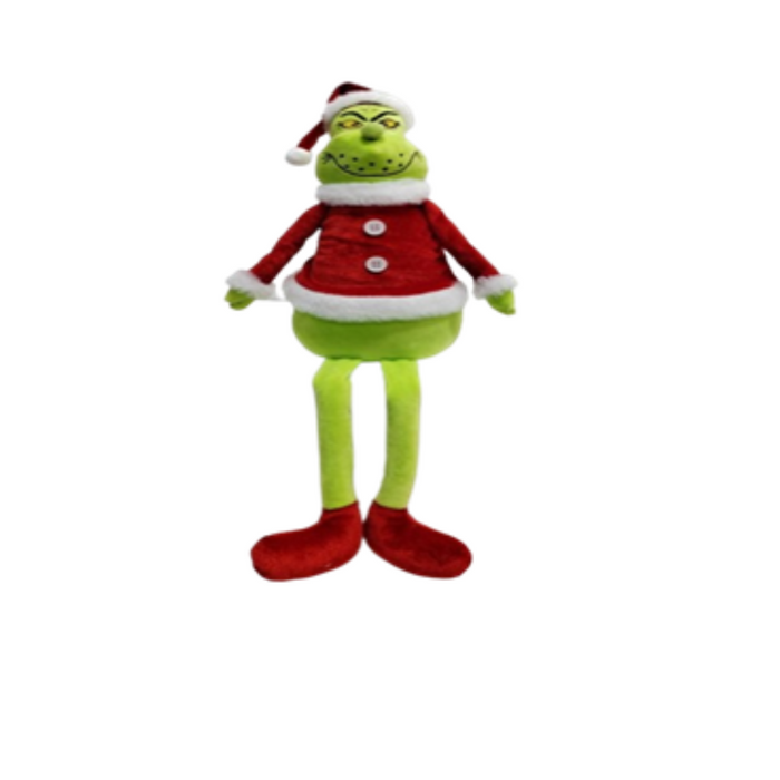 Green Monster Sitting 50 Cm Sitting Green Santa With Button Legs