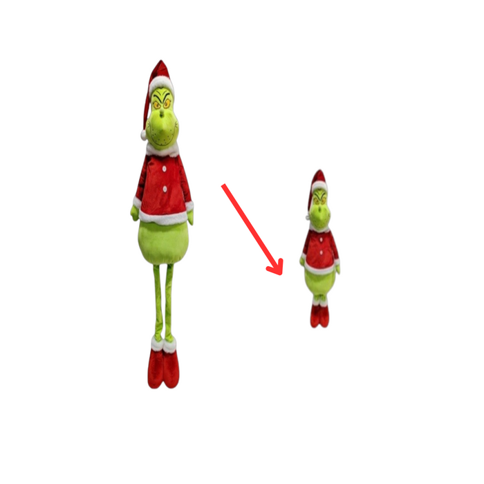 Green Monster Telescopic 110-58Cm Standing Green Santa With Extendable Legs