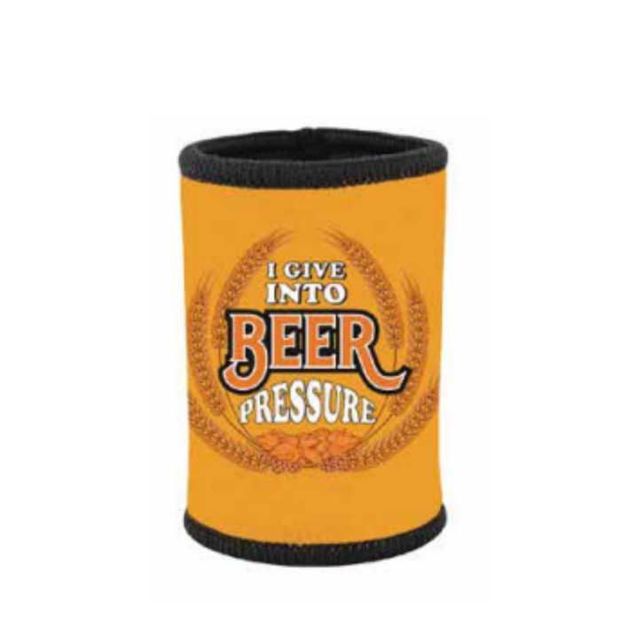 I GIVE INTO BEER PRESSURE STUBBY HOLDER