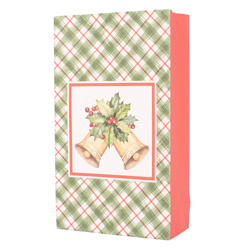 Jingle Bells Candy Bag 10.5X4.6X18Cm 6Pk