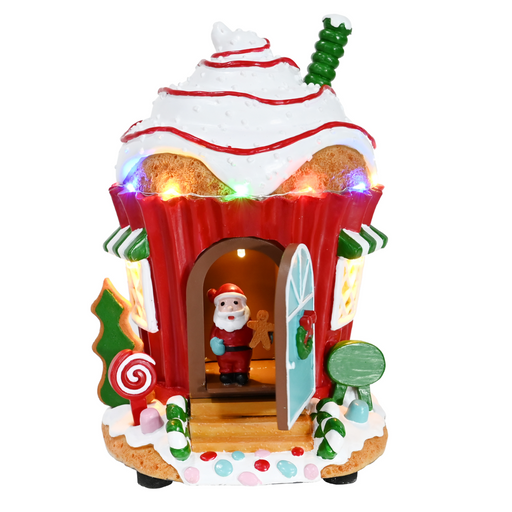 LED Musical Cup Cake Santa House USB