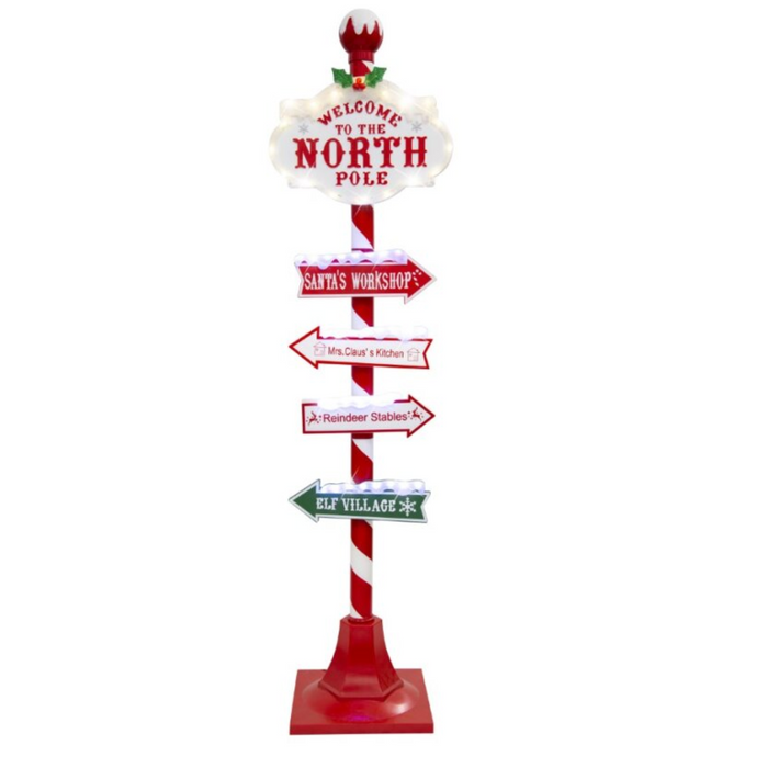 Led North Pole Post 150Cm Flash