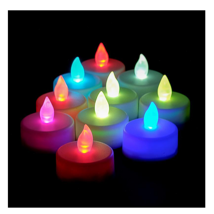 LED TeaLight Colour Change 10pk Candles Battery Operated