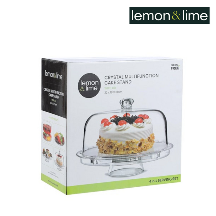  Lemon And Lime Crystal Multi Function Cake Stand 