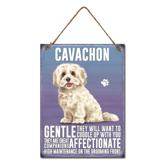 Metal Cavachon Wall Hanging 20x27cm