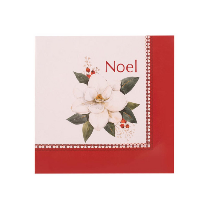 Napkins 25Pk 2Ply Noel/Magnolia 33X33Cm