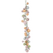 Pastel Bauble Garland W/48 Assorted Baubles 120cm