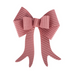 Pink Velour Bow 20X25Cm