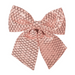 Pink Velour & Sequin Detail Bow 30X35Cm