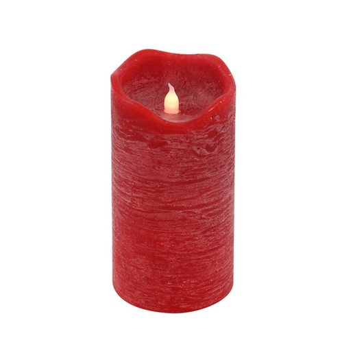 Red Flameless Led Candle Battery Operated 7.5x15cm 