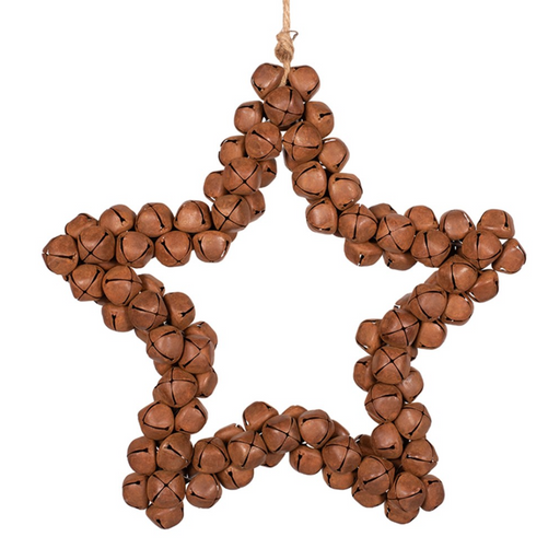 Rustic Bells In Hanging Star 29cm-118 Bells