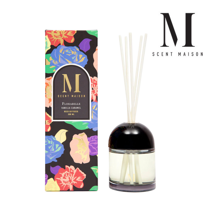 Florabelle Dome Diffuser 300ml Vanilla Caramel - Scent Maison