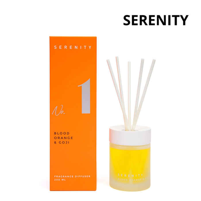 Serenity Diffuser in Box 200ml - Blood Orange & Goji