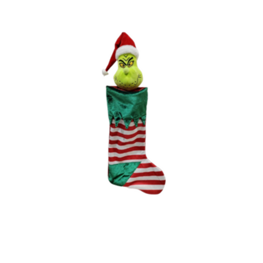 Stocking Green Santa Stocking 65 Cm