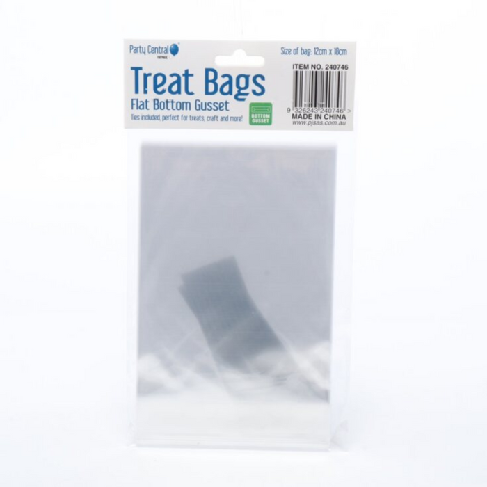 Treat Bag Multi Purpose Gusset 12cm x 18cm 20pk