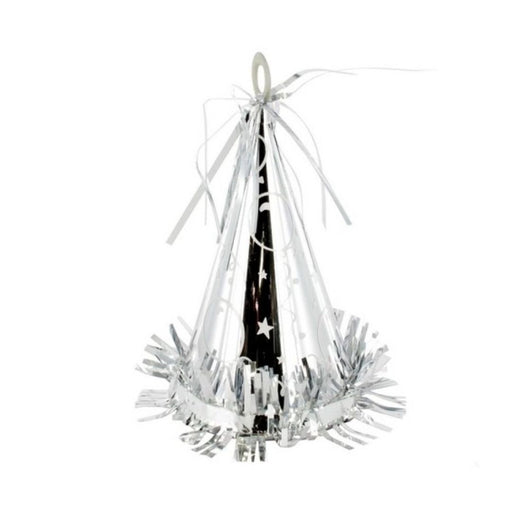 Ronis Party Hat Balloon Foil Weight Silver