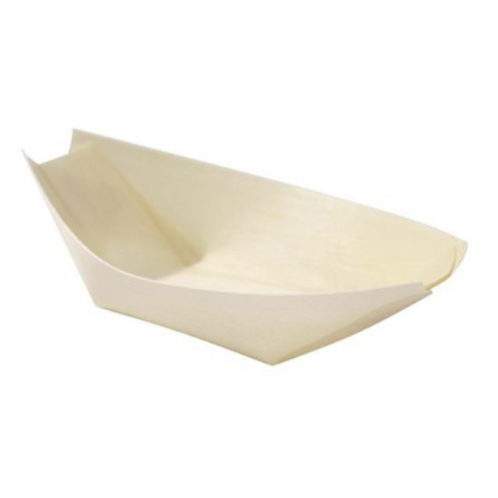 Lemon And Lime Eco Wood Serving Boat 11X6.5Cm 20Pk