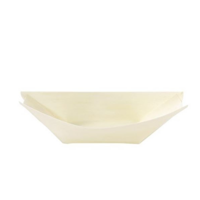 Lemon And Lime Eco Wood Serving Boat 11X6.5Cm 20Pk