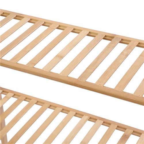 Bamboo 4 Tier Storage Shelf 68X25X100Cm