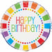 Rainbow Happy Bday Foil Balloon 45cm 