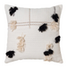 Indra Cushion Ivory & Black 50x50cm