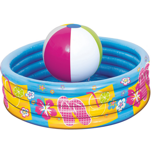 Inflatable Pool With Beach Ball Cooler 35.5cm