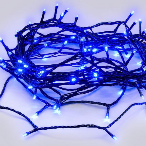 Ronis 240 LED Fairy Light Chain Blue Clear Cable 16.8m