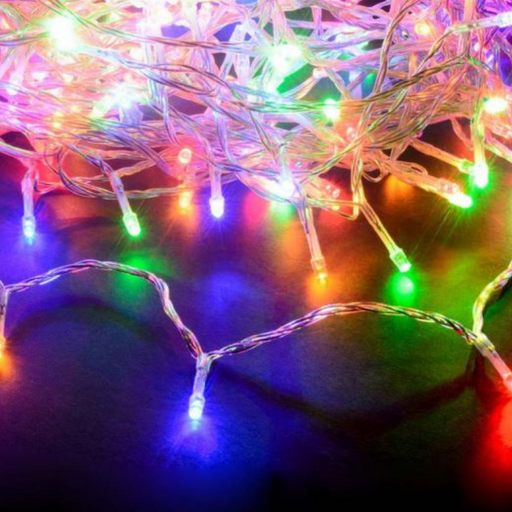 Ronis 240 LED Fairy Light Chain Multicolour Clear Cable 16.8cm