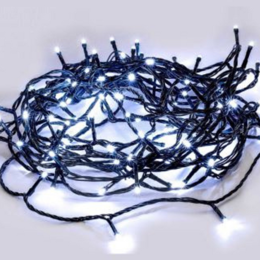 Ronis 240 LED Fairy Light Chain White Dark Green Cable 16.8m