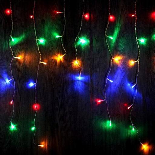 Ronis 240 LED Icicle Lights Multicolour 7.05m